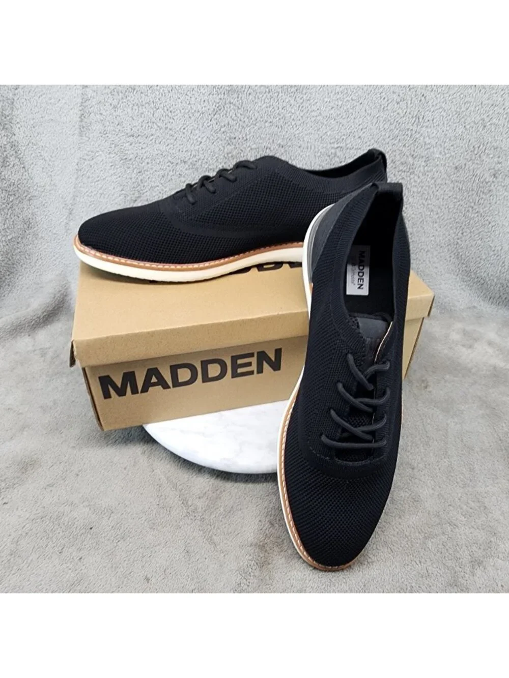 Madden Shoes Mens Size 12 Black Lace Up Oxford *NWT*